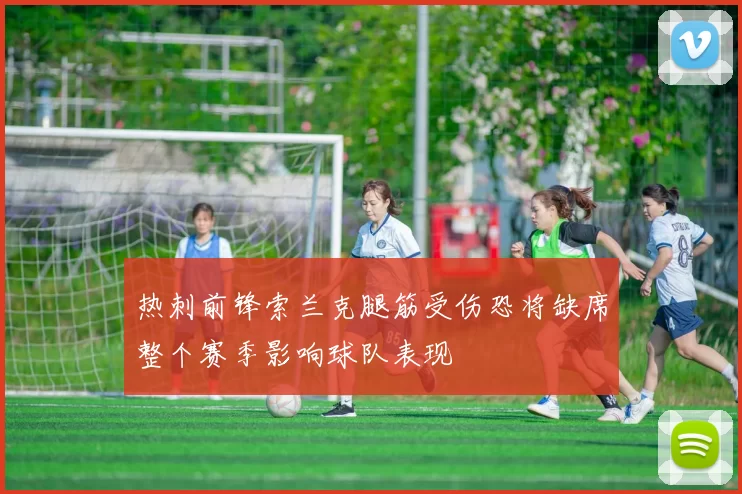 热刺前锋索兰克腿筋受伤恐将缺席整个赛季影响球队表现